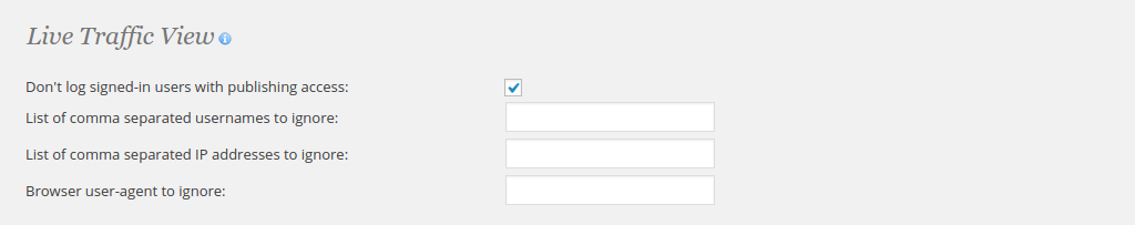 Config Traffic View